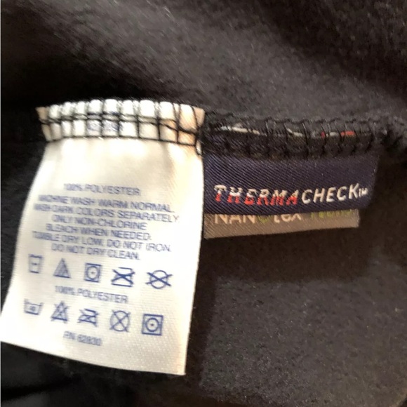 Lands End Black 1/4 Zip Pullover Fleece - Men’s XL, Chest 27.5”, Length 29” - Picture 4 of 4